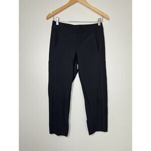 Athleta Stella Crop Trouser Black Size 4P Polished Athleisure Versatile